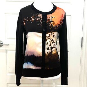 MARY KATRANTZOU SILK AND WOOL CARDIGAN MEDIUM